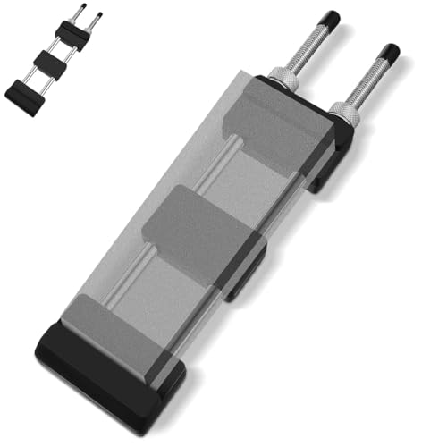 Operitacx Adjustable Whetstone Holder 11-22 Inch Non-Slip Rubber Base Sharpening Stone Stand Kitchen Knife Sharpener Storage Tool