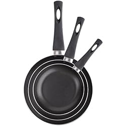 Sartenes Renberg Aluminio Forjado RB RENBERG – Juego de 3 Sartenes – Tamaños 20+24+28 cm - Fabricadas en Aluminio Prensado – Total Antiadherencia –Apto para Todo Tipo de Cocinas incluyendo Inducción