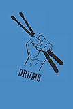  DRUMS: SCHLAGZEUG NOTIZBUCH Drummer Notebook Drums Journal 6x9 kariert