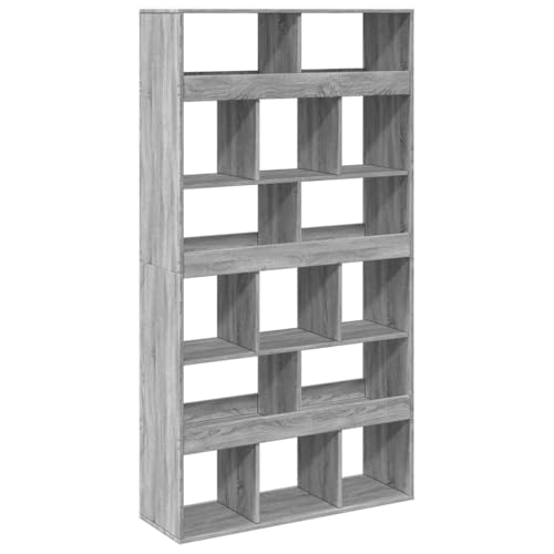 Estantería moderna y robusta gris Sonoma de 187,5 cm de alto para libros 8