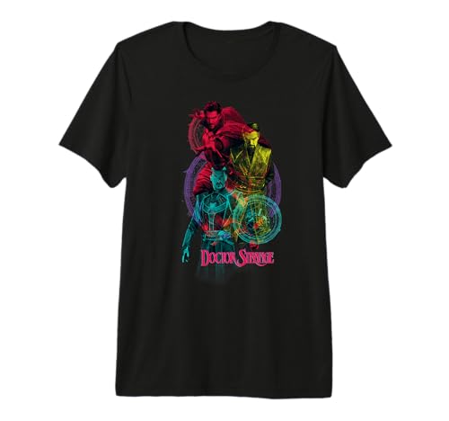 T-shirt Marvel Doctor Strange Trio haut de gamme en coton pour fan de pop culture