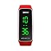 Produktbild TONSHEN Unisex Fashion Outdoor Sport Uhren LED Elektronik Licht 50M Wasserdicht Herrenuhr Damenuhr Digitaluhr Armbanduhr (Rot)