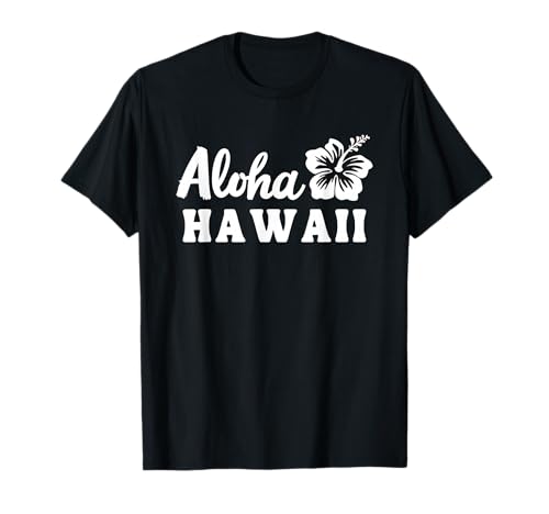 Hawaï Aloha State-of Mind Floral Retro Tropical Beach T-Shirt