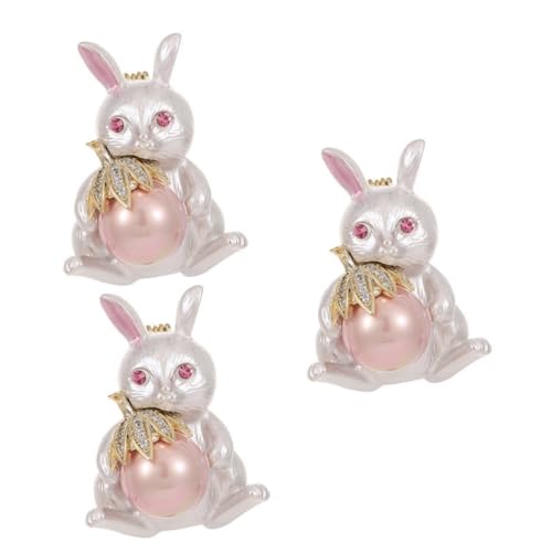 Broche lapin accessoire enfants et bijoux femme, épingle à nourrice en cuivre avec perle
