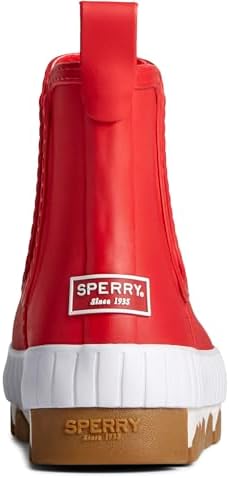 Sperry Women's Torrent Chelsea Rain Boot, RED, 7 | Image 4