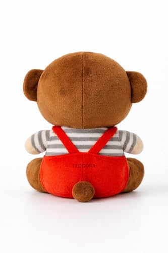 Image of Sitting Monkey Soft Toy for Girls Boys Kids,Red,Sitting Love Animal Plush Stuffed Baby Teddy Gift Birthday, 20 cm