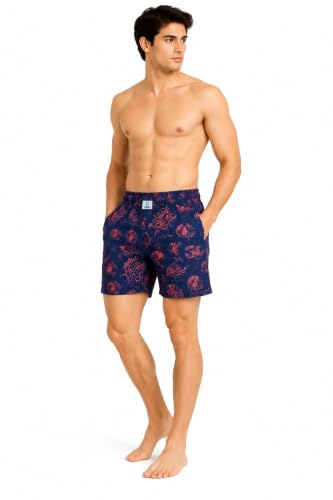 Image of Longies Men's Cotton Printed Regular Boxer Shorts