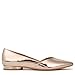 Naturalizer Womens Havana Pointed Toe Slip On Dress Ballet Flat Rose Gold Metallic 8 M