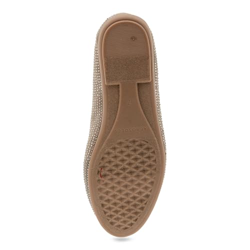 Aerosoles Women's Homebet Ballet Flat, Trench Coat Faux Suede with Crystals, 104