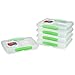 Sistema To Go Contenitori per meal prep multiscomparto | Con divisori e clip | 820 ml | Privi di BPA | 5 Contenitori per alimenti
