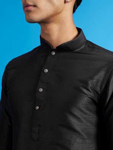 Image of DIWAS BY MANYAVAR Men's Art Silk Solid Kurta (1pc)