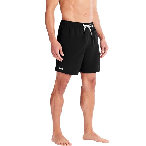 Image of Under Armour Men's Compression Lined Volley Swim Trunks, UPF 50+ Sun Protection, Drawstring Closure & Elastic Waistband