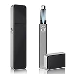 ACWOO Nose Hair Trimmer for Men, Professional Painless Ear and Nose Hair Trimmer Clipper, Facial Hair Trimmers with Light, IPX7 Waterproof, Dual Edge Blades (Black)