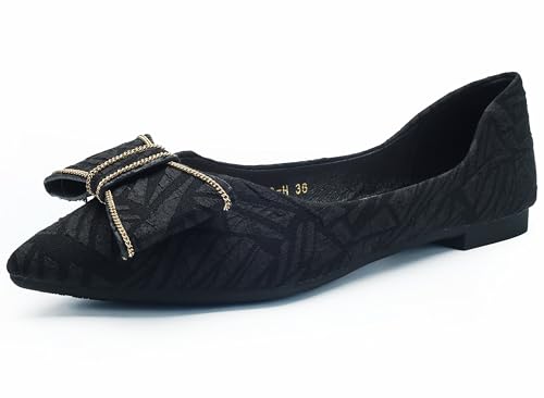 Flats for Womens Pointed Toe Ballet Flats, Bowknot Ballet Flats, Comfort Pointed Toe Dress Shoes4