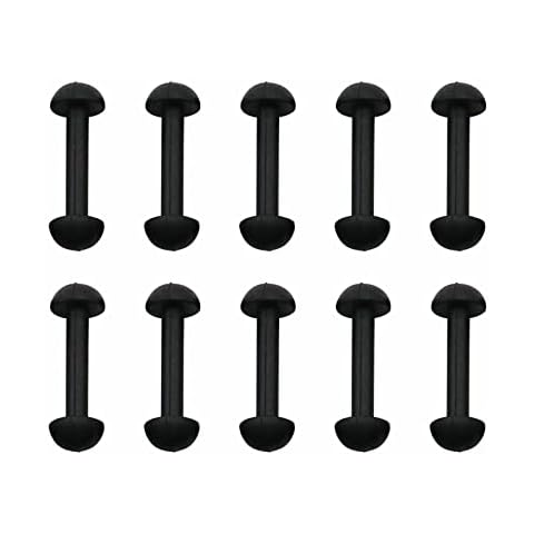 gtpartes 10pcs Motu Leg Band Replacement Connectors Fit for Vintage Figures Black Rubber Cover