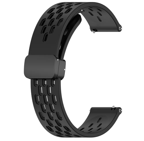 SHEAWA for Amazfit Active 2 �o���h �x���g �����o���h �V���R�� ���C�o�b�N�� GTS 4 mini/GTR Mini/bip3/GTS 2 mini�Ȃ� 20mm �ʋC���ɗD�� �}�O�l�b�g �����x���g �A�N�Z�T���[ (�u���b�N