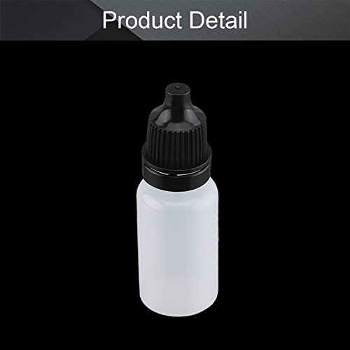 Flacons compte-gouttes translucides PE blanc 10ml flacon plastique
