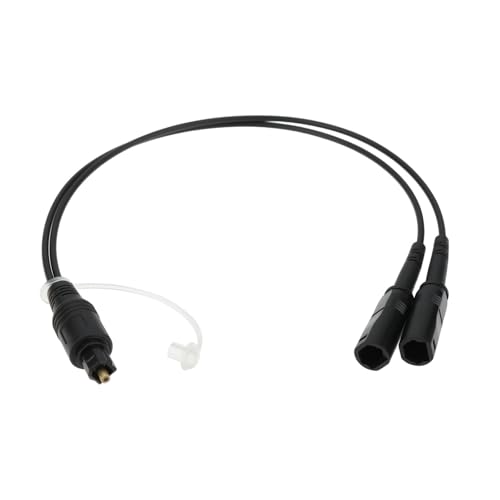 VGOL - VGOL Câble Répartiteur Audio Numérique à Fibre Optique 1 Entrée Mâle 2 Sorties Femelles pour Récepteur TV Home Cinéma