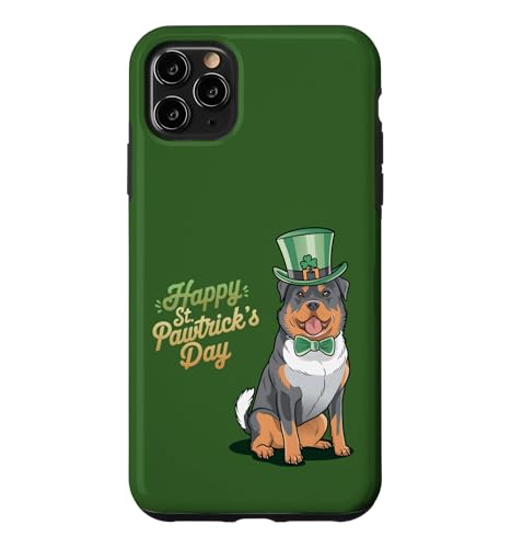 Happy St. Pawtrick's Day ���b�g���C���[ ���p�g���b�N�̓� ���� �X�}�z�P�[�X iPhone 11 Pro Max �p