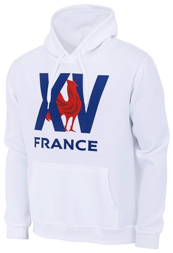 XV de France Sweat Capuche de Rugby - Collection Officielle FFR - Equipe de France de Rugby - Taille M