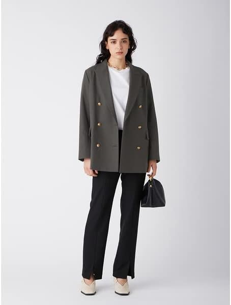 Amazon | [Mila Owen] 金釦2サイズダブルブレザージャケット