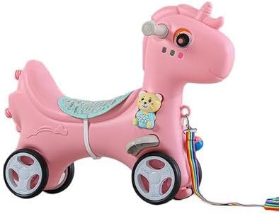 Babies-Up 3-in-1 Rocking Dino Horse (Pink)
