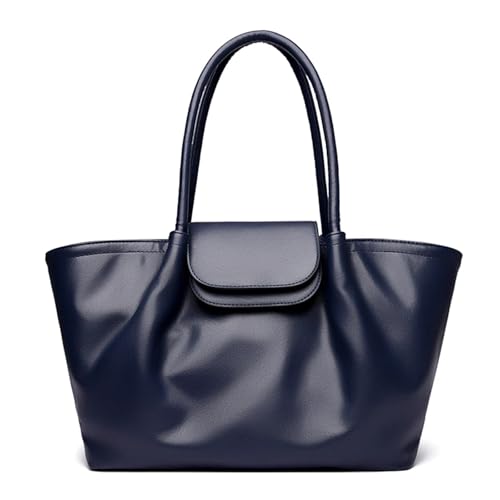 GSCLZ The Tote Bag Is A Soft Leather Women's, Featuring A Simple Design And Large Capacity For Travel Work Leisure(Blue)