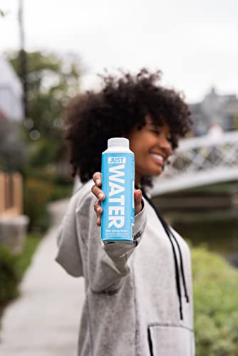Just Water - 100% Spring Water, Naturally Alkaline, 8.0 Ph - Plant-Based, Bpa Free, Sustainable And Fully Recyclable Boxed Water Bottle - Eco-Friendly - 11.2 Fl Oz (Pack Of 24) #TOP7