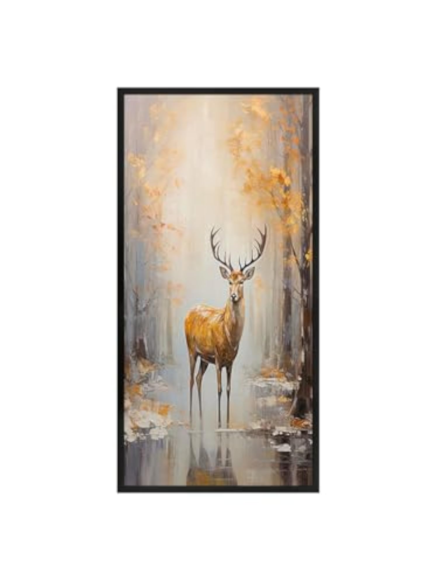 Large Framed Deer Wall Art