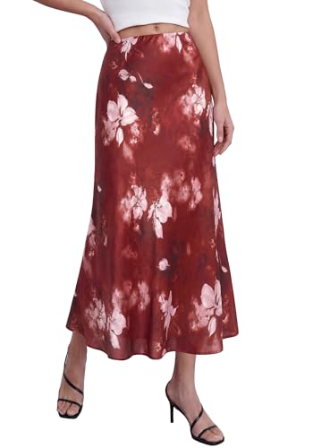Image of BTFBM Satin Skirts for Women Trendy 2026 Summer Fall