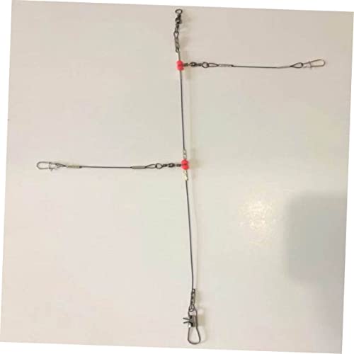 Happyyami 10 piezas líderes de pesca resistentes con giratorios miniatura 5