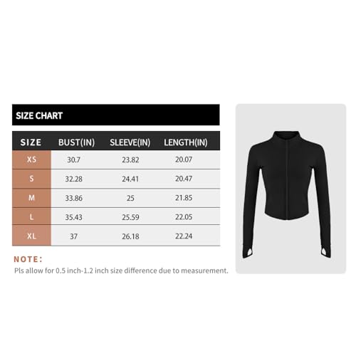 Zyrulix 231026 Women’S Lightweight Athletic Jacket Full Zip Running Track Jacket Yoga Tops Sports Workout Jackets thumb #5