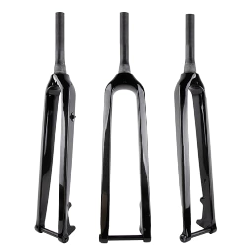 DIMENSIONE FORCELLA RIGIDA: 26/27,5/29er, tubo dritto/conico da 1-1/8 pollici; lunghezza 300 mm, larghezza forcella 100 mm, massimo for pneumatici da 2,35''; allineamento interno; freno a disco; perno passante.