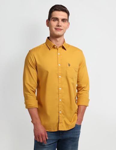 Image of U.S. Polo ASSN. Men's Cotton Slim Fit Shirt