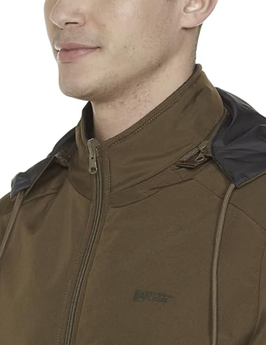 Image of Qube By Fort Collins Men's Polyester Standard Length Regular Fit Reversible Winter Jacket with Ribbed Cuffs & Hood - Warm, Stylish & Versatile