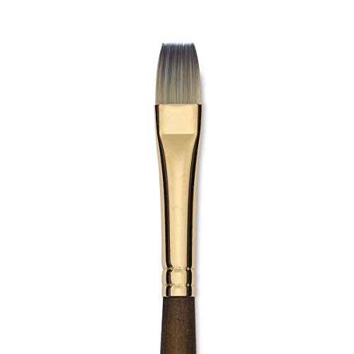 Princeton Umbria Long Handle Synthetic Paint Brush for Acrylic and Oil, Series 6200, Bright, 6