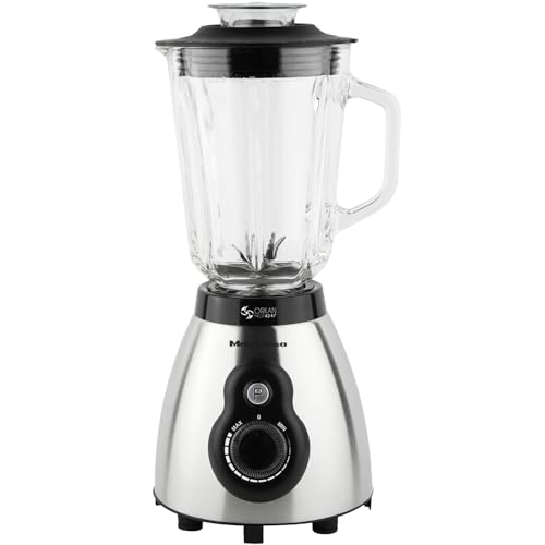 Magefesa Orkan - Batidora de Vaso, 1000W, 1,5L, Selector de Velocidad, Sistema de Bloqueo, Base Antideslizante, Cuchillas de Acero Inoxidable Magefesa Orkan - Batidora de Vaso, 1000W, 1,5L, Selector de Velocidad, Sistema de Bloqueo, Base Antideslizante, Cuchillas de Acero Inoxidable