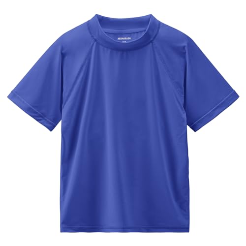 Image of Boy's UPF 50 Rash Guard Swim Shirts Short Sleeve Sun Protection SPF Fishing Surfing Water Beach Shirts Quick Dry