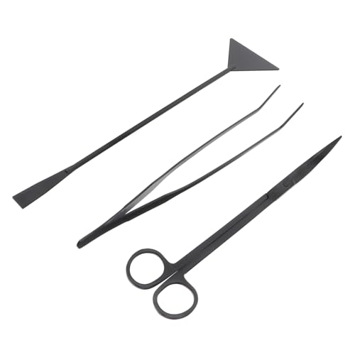 BESPORTBLE Fish Tank Gravel Cleaning Kit Tool Set Scissors Tweezers and Spatula for Plant Care