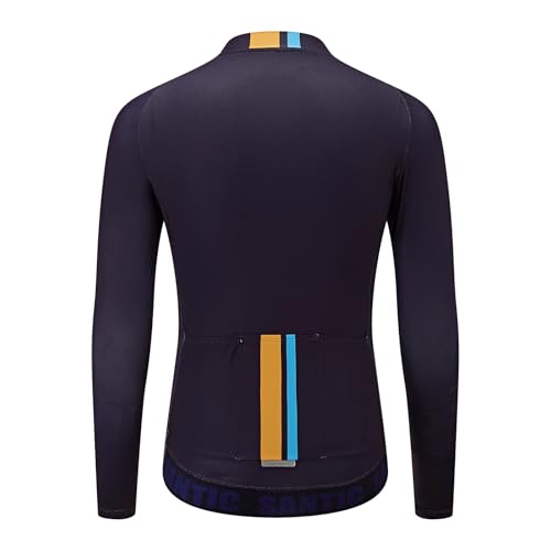 Maillot de ciclismo con elementos reflectantes y cremallera completa Santic 3