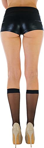 Image of ToBeInStyle Women's Pack Of 6 Pairs Sheer Knee-Hi Nylon Solid Socks