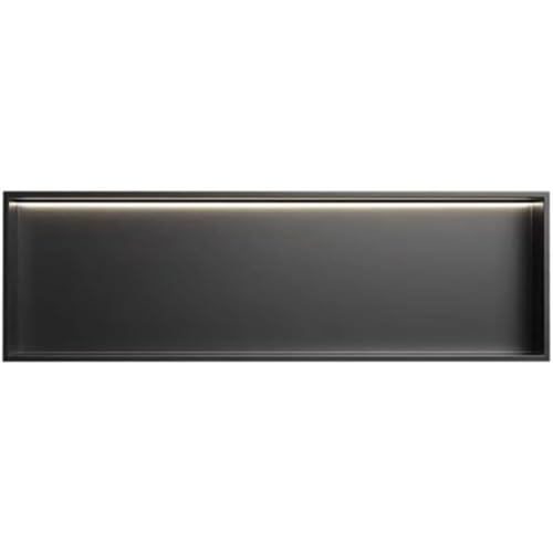 Support mural salle de bain Nizer Solut à rainures étagère sans perçage