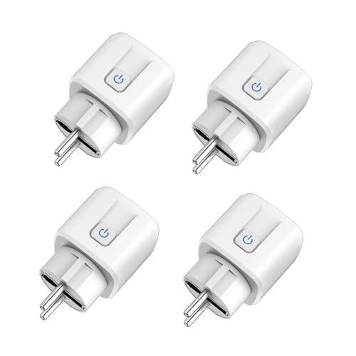 Enchufe Inteligente WiFi 16A - Control por Voz con Alexa/Google Home, App Tuya/Smart Life (2.4GHz) - Monitorización Energía en Tiempo Real, Temporizador Programable, Sin Hub - Fácil Instalación