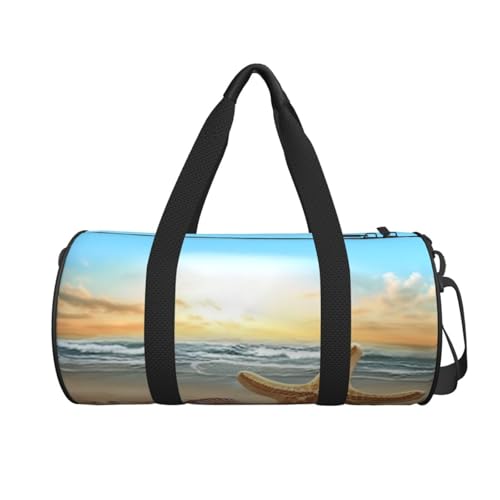 Beach Starfish printed Travel Bag Casual luggage bag2