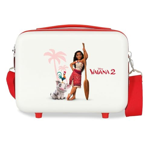 Joumma Disney Vaiana and Friends Nececer Adaptable Blanco 29x21x15 cms Rígido ABS 9,14L 0,8 kgs