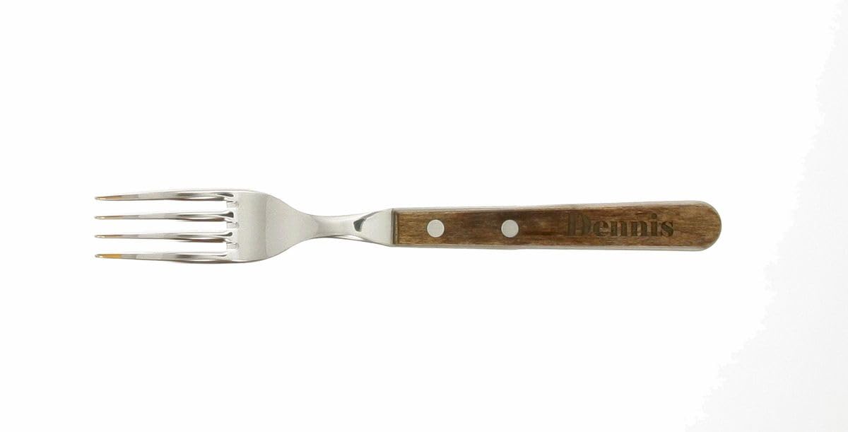 Steakbesteck mit Ihrem Namen graviert Steakmesser, Steakgabel aus bestem Edelstahl und nachhaltigem Holz produziert, Grillabend, BBQ