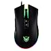 PICTEK RGB Gaming Mouse Wired - 6 Adjustable DPI High-Precision up to 10,000 - 8 Programmable Buttons - 7 RGB Backlit modes - USB Ergonomic Mice with Grip Sides - Laptop/PC Gaming（Matt Black）