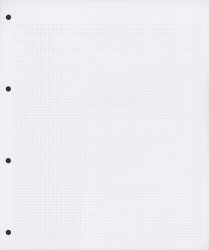 50 4-ring stamp album leaves. White with grey quadrille. Extra smooth quality.