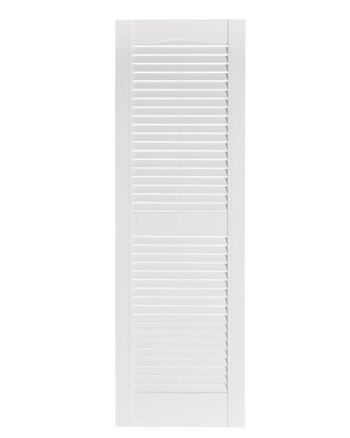 Premier Louver Exterior Decorative Shutter, White - 15 x 59 in.