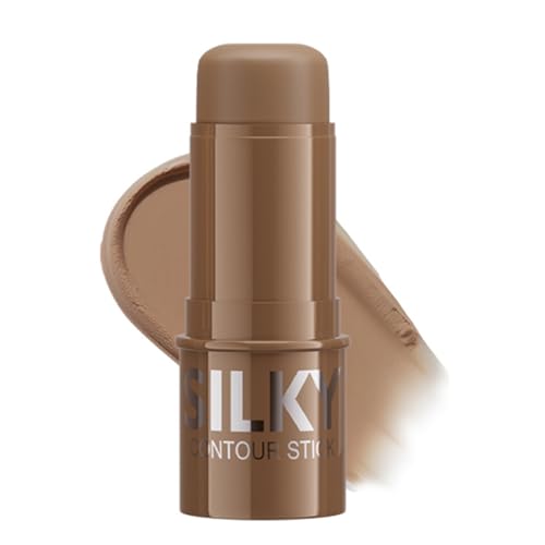 LiiYii All-in-One Contour Stick for Daily Makeup, Buildable Matte Formula for Smooth Cheek and Nose Definition Warm Bronze One Size